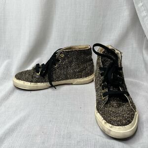 Superga X The Man Reppeller Tweed Hi Top Sneakers Size 37.5